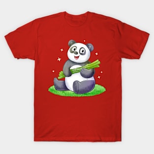 Panda Bamboo Hand drawn T-Shirt